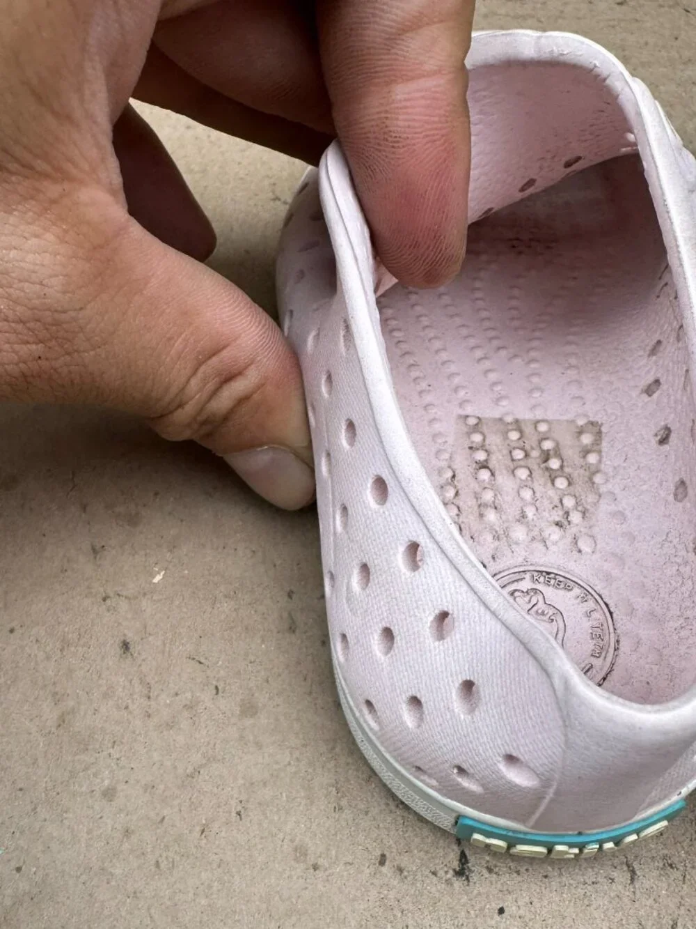 Kid's Native Pink Jefferson Slip-On Water Shoes Size C8 need cleaning